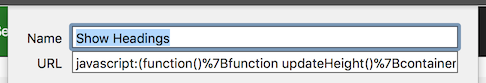 Bookmarklets - ADG
